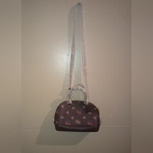 NWT Coach Sierra Mini Satchel wildflower oxblood